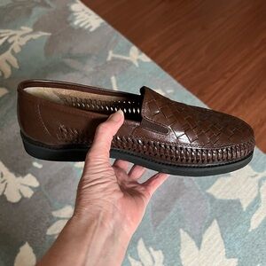 Soft Leather Huarache Men’s Loafers  9.5 D